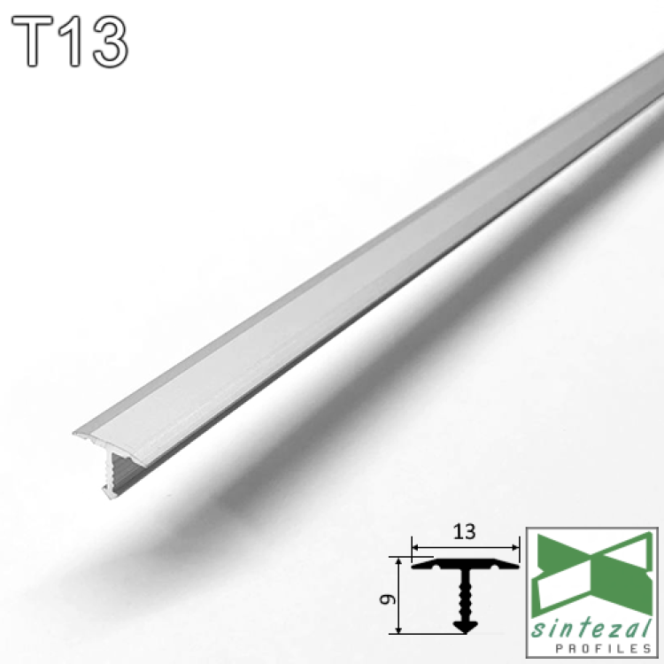 Т-подібний з`єднувальний поріжок Sintezal T13, 13x9x2700мм.