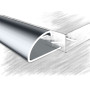 Торцовочний напівкруглий алюмінієвий профіль під плитку 10мм, ПЛ-202