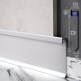 Встроенный алюминиевый плинтус с LED-подсветкой Sintezal P-116, 60х12х2500мм.